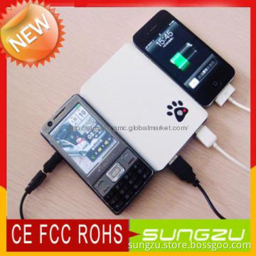 Travel Battery Power Bank& power bank with 5V 2.5A or 9V 1A
